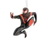 Hallmark Spider Man Marvel Christmas Ornament, Black and Red | Made of hardwearing resin, ornament measures 5.9cm x 5.5cm x 4cm