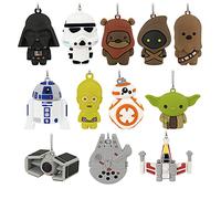 Hallmark Star Wars Countdown Calendar Miniature Christmas Tree Set With 12 Mini Ornaments, May The 4th Be With You
