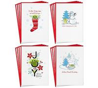 Hallmark Star Wars The Mandalorian Boxed Christmas Card Assortment (16 Cards and Envelopes) Grogu, Baby Yoda, Snowman