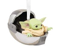 Hallmark Star Wars: The Mandalorian The Child in Hovering Pram Christmas Ornament, Multicolor