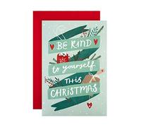 Hallmark State of Kind Christmas Card - Contemporary Be Kind To Yourself Design