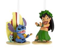 Hallmark Storied Moments Collectible, Disney Lilo & Stitch Tree Decorations, 2 Pack