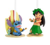 Hallmark Storied Moments Disney Lilo & Stitch Christmas Ornaments - Set of 2