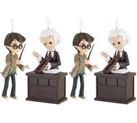 Hallmark Storied Moments, Harry Potter & Ollivander Ornament, Harry Potter Plastic Tree Decoration, Gifts for Christmas (Pack of 2)