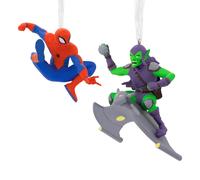 Hallmark Storied Moments Marvel Ornaments - Set of 2 - Spider-Man Green Goblin