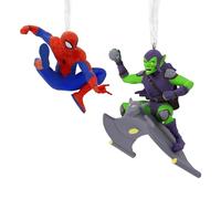 Hallmark Storied Moments, Spiderman & Green Goblin Ornament, MARVEL Tree Decoration, Disney Hanging Ornament, Hanging Ornament, Gifts for Christmas