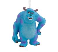 Hallmark Sulley Monsters Inc. Disney Resin Hanging Christmas Ornament | Ornament measuring 6.7 x 8.6 x 5.1 cm, with white loop and ribbon, blue and purple