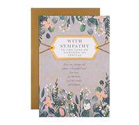 Hallmark Sympathy Card - Classic Floral Design with Heartfelt Verse