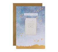 Hallmark Sympathy Card - Contemporary Marbled Ink and Foil Design with Keepsake