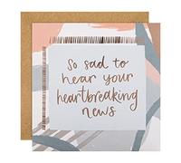 Hallmark Sympathy Card - Contemporary Text Based Design