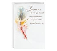 Hallmark Sympathy Card (Gemstone Feather)