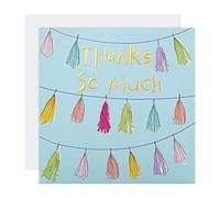 Hallmark Thank You Card - Contemporary Embossed Bunting Design