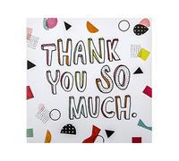 Hallmark Thank You Card - Contemporary Embossed 'Studio Ink' Design