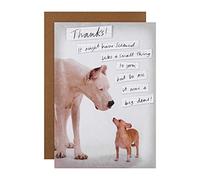 Hallmark Thank You Card - Cute Big and Small Dogs Design
