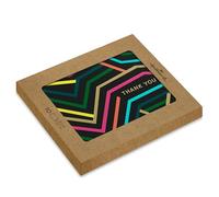 Hallmark Thank You Card Multipack, 10 Cards, 1 Neon Graphics Design, With White Envelopes