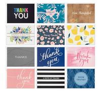 Hallmark Thank You Cards Assorted Multipack, Pack of 48, 12 Designs, Yellow, Pink, Black, White