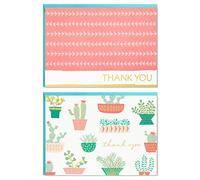 Hallmark Thank You Cards Assortment, Cactus (50 Thank You Notes with Envelopes)