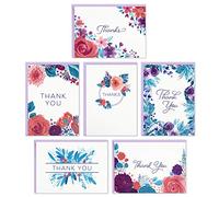 Hallmark Thank You Cards Assortment, Painted Flowers (48 Cards with Envelopes for Baby Showers, Wedding, Bridal Showers, All Occasion)