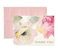 Hallmark Thank You Cards, Watercolor Flowers (10 Cards with Envelopes)