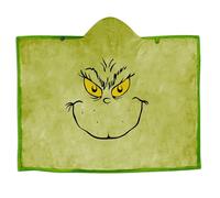 Hallmark The Grinch Hooded Blanket, Green, One Size Fits All, Fluffy Design