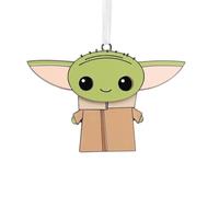 Hallmark The Mandalorian Grogu Hanging Ornament, Moving Metal, Green