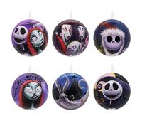 Hallmark The Nightmare Before Christmas Tree Decorations, 12 Pack XMAS Ornaments, Tin Baubles