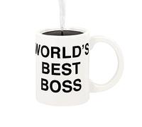 Hallmark The Office World's Best Boss Coffee Mug Christmas Ornament