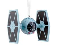 Hallmark TIE Fighter Keepsake Hanging Ornament, Star Wars | Christmas Tree Decoration, Made From Hardwearing Resin, Measures W7cm by H6.3cm by D5.7cm