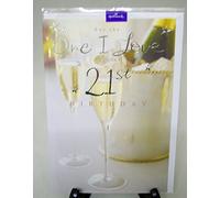 Hallmark To The One I Love 21st Birthday Card.