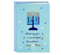 Hallmark Tree of Life Hanukkah Boxed Cards (16 Cards and Envelopes) Modern Menorah