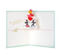 Hallmark Valentines Card, Disney Mickey & Minnie 3D Pop-up Design, Romantic Card for Him, Her, Husband, Wife