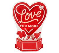 Hallmark Valentines Day Card, 3D & Pop Up Love Heart Design, Musical, Light Up, Red