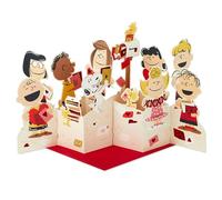 Hallmark Valentine's Day Card, 3D Pop Up, PEANUTS, SNOOPY & Gang | Love Letters, Red, Pink, White, H31.1cm X W45cm, Recyclable, Includes Red Envelope