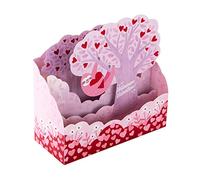 Hallmark Valentines Card, Cute Valentines Card, 3D & Pop Up, Pink Sloth Design, Pink, Red