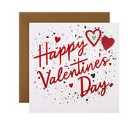 Hallmark Valentines Card, Valentines Day Card, Classic Red Hearts & Text Design, Red