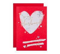 Hallmark Valentines Day Card for Husband, Classic Heart Based Design, Red