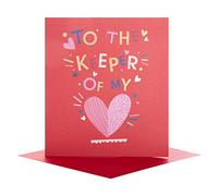 Hallmark Valentine's Day Card 'Keeper Of My Heart' - Medium