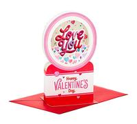 Hallmark Valentine's Day Card Paper Wonder Pop Up Musical Love You Globe