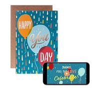 Hallmark Video Greetings Birthday Card - 'Happy You Day' Balloons Design