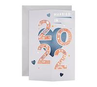 Hallmark Wedding Card for 2022-3D Cube Design, Multicolored, (25571245)