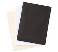 Hallmark White, Black and Ivory Bulk Tissue Paper for Gift Wrapping (120 Sheets) for Gift Bags, Weddings, Graduations, Valentine's Day, Christmas