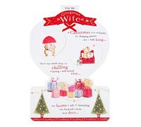 Hallmark Wife Christmas Card 'Earned Rest' - Large