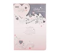 Hallmark Wife Silver Anniversary Card 'Celebrate' - Medium