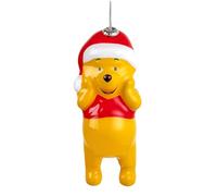 Hallmark Winnie the Pooh & Santa Hat Keepsake Hanging Ornament, Decoupage, Tree Decoration, Disney, Christmas, Yellow