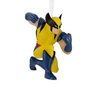 Hallmark Wolverine Keepsake Hanging Ornament, MARVEL Tree Decoration, X-Men, Yellow, Black