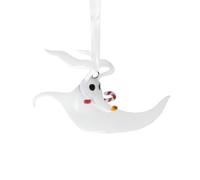 Hallmark Zero with Candy Cane Hanging Ornament, The Nightmare Before Christmas, Tree Decoration, White