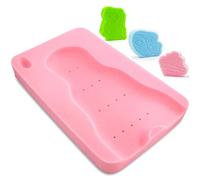 HALLO Baby Bath Sponge Soft Infant Bath Mat Newborn Cushion Odor Free (Pink)
