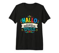 Hallo I'm Learning German Talk to Me Funny Language Student Premium T-Shirt