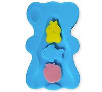HALLO Soft Infant Bath Sponge Anti Bacterial And Skid Proof Baby Bath Mat Newborn Odor Free (Blue)