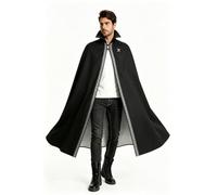 Hallofrost Mens Noble Vampire Baron Gothic Cape Halloween Adult Cosplay Cloak